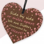 Sister Wooden Heart Thank You Gifts For Her Sister Best Friend