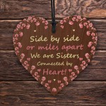 Sister Wooden Heart Thank You Gifts For Her Sister Best Friend
