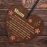 Perfect Gift For Mum Birthday Mothers Day Appreciation Gift Poem
