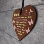 Hanging Wooden Heart Gift For Mum For Mothers Day Birthday