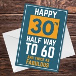 Funny 30th Birthday Cards For Boyfriend Girlfriend Husband Wife