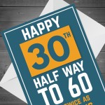 Funny 30th Birthday Cards For Boyfriend Girlfriend Husband Wife