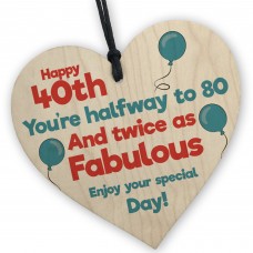 Perfect 40th Birthday Gift for Mum Dad Brother Sister Funny 40th