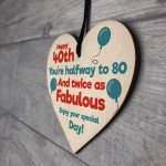 Perfect 40th Birthday Gift for Mum Dad Brother Sister Funny 40th