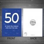 50th Birthday Cards For Men Brother Son Dad Funny 50th Birthday