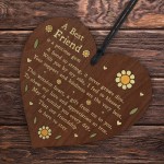 Best Friend Sign Poem Wood Heart Thank You Gift For Best Friend