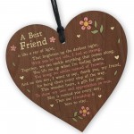 Friendship Gifts For Her Wood Heart Novelty Best Friend Gifts