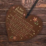 Friendship Gifts For Her Wood Heart Novelty Best Friend Gifts