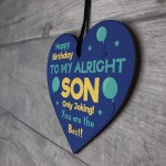 Funny Birthday Gift For Son From Mum Dad Wood Heart 18th 21st