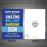 Funny Birthday Gifts For Son From Mum And Dad Birthday Card