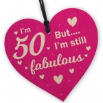 Funny 50th Birthday Gifts For Women Fifty Heart 50th Card