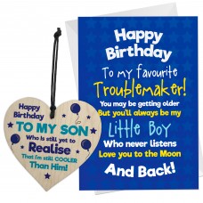 Birthday Card For Son Funny Humour Son Card From Mum Dad