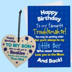 Birthday Card For Son Funny Humour Son Card From Mum Dad