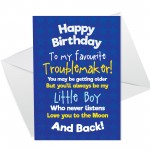 Birthday Card For Son Funny Humour Son Card From Mum Dad