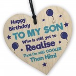 Birthday Card For Son Funny Humour Son Card From Mum Dad