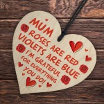 Wooden Heart Gifts for Mum Perfect Mother's Day Gift Thank You