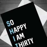 Funny Joke 30th Birthday Card 30th Birthday Card For Mum Dad