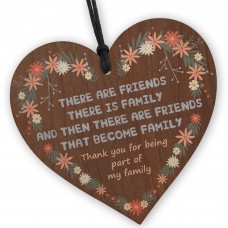 Friendship Wooden Heart Heartfelt Message Perfect Birthday