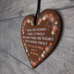 Friendship Wooden Heart Heartfelt Message Perfect Birthday