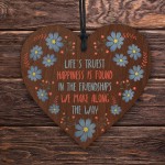 Friendship Heart Keepsake with Sentimental Message Gift