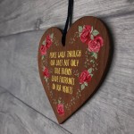 True Friends Wooden Heart Keepsake with Heartfelt Message Friend