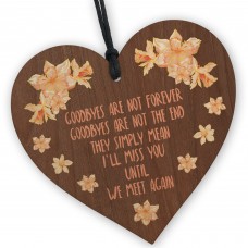 Memorial Wooden Heart Handcrafted Keepsake for Remembrance