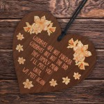 Memorial Wooden Heart Handcrafted Keepsake for Remembrance