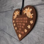 Memorial Wooden Heart Handcrafted Keepsake for Remembrance