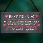 Best Friend Plaque Friendship Gift For Best Friend Miss You