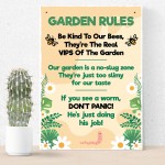 Funny Garden Wall Fence Plaques Garden Shed Summer Decor