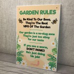 Funny Garden Wall Fence Plaques Garden Shed Summer Decor