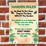 Funny Garden Wall Fence Plaques Garden Shed Summer Decor