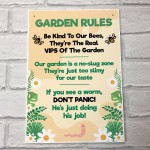 Funny Garden Wall Fence Plaques Garden Shed Summer Decor