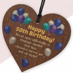 Fun and Unique 50th Birthday Gifts for Men Heart Gift For Dad