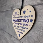Joke Gift For Dad Birthday Christmas Funny Wood Heart Dad Gift