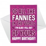 Birthday Card And Funny Wooden Heart Gift For Mum Funny