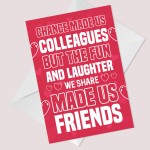 Chance Made Us Colleagues Funny Colleague Birthday Card