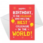 Birthday Card For Work Colleague Funny Birthday Card For Him Her