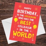 Birthday Card For Work Colleague Funny Birthday Card For Him Her