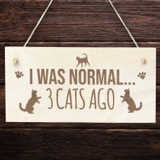 Cat Signs And Plaques Engraved Hanging Wood Sign Cat Signs