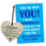 Funny Leaving Gifts Cards for New Job Farewell Colleague Gifts
