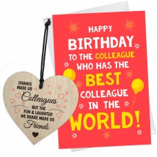 Gifts For Work Colleague Birthday Gifts For Women Men Card Heart
