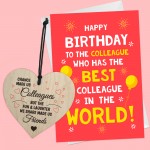 Gifts For Work Colleague Birthday Gifts For Women Men Card Heart