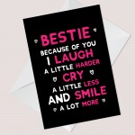 Best Friend Cards For Birthday Thank You Card Best Friend Cards