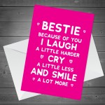 Bestie Thank You Card And Gift For Birthday Friendship Gifts