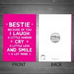 Bestie Thank You Card And Gift For Birthday Friendship Gifts
