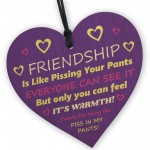 Friendship Gifts Thank You Card And Heart For Best Friend Sister