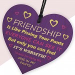 Friendship Gifts Thank You Card And Heart For Best Friend Sister