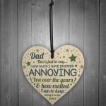 Funny Birthday Card For Dad Card Heart Dad Gifts From Daughter