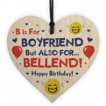 Funny Boyfriend Gift For Birthday Wood Heart And Card Joke Rude 